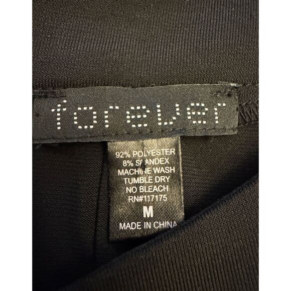 forever brand Black Sleeveless Fit and Flare Stretchy Dress - Sz M - Picture 10 of 10